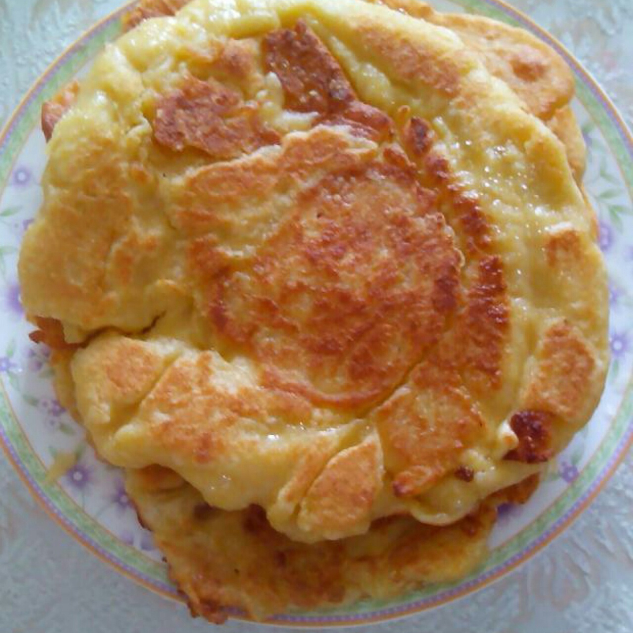 玉米面牛奶鸡蛋饼