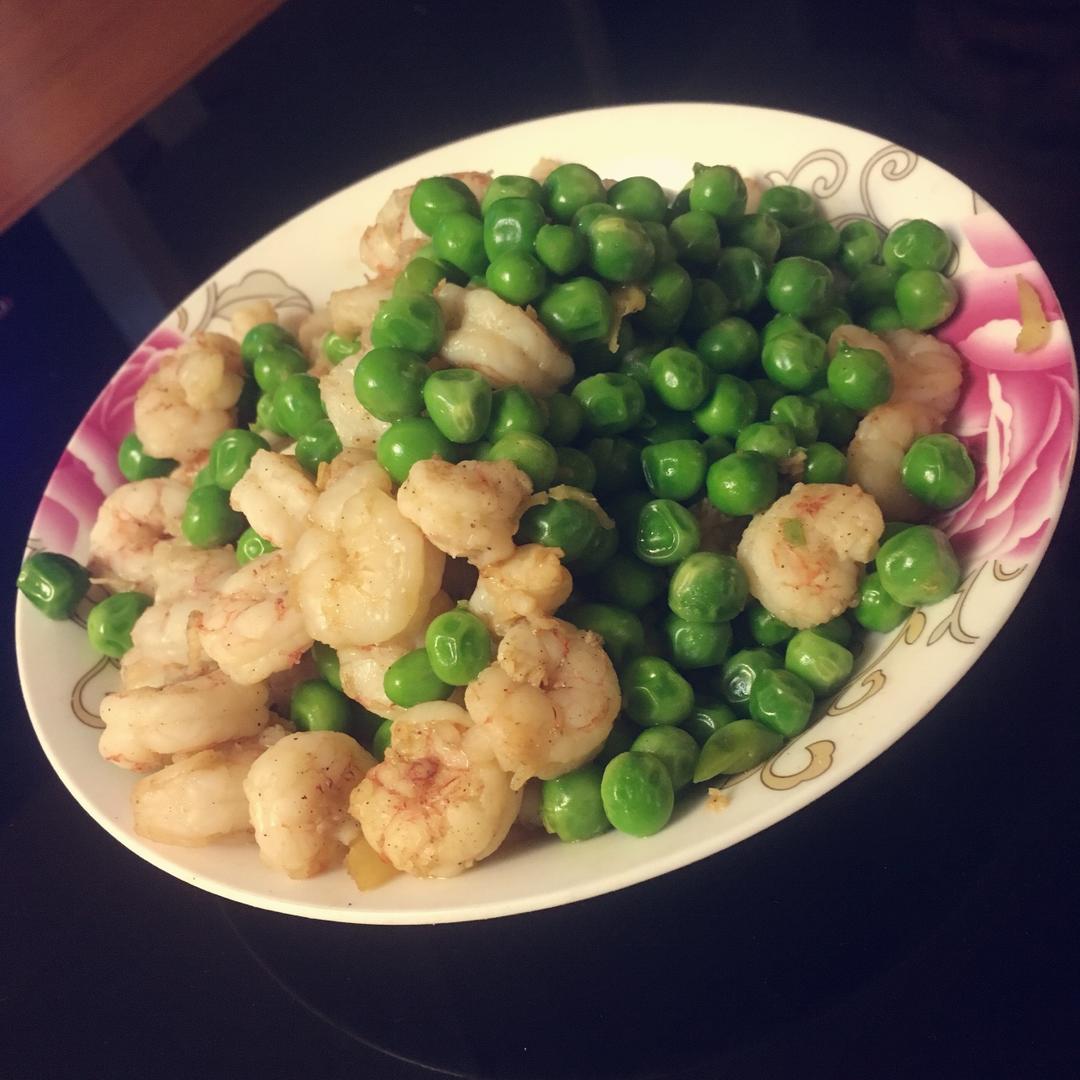 豌豆炒虾仁