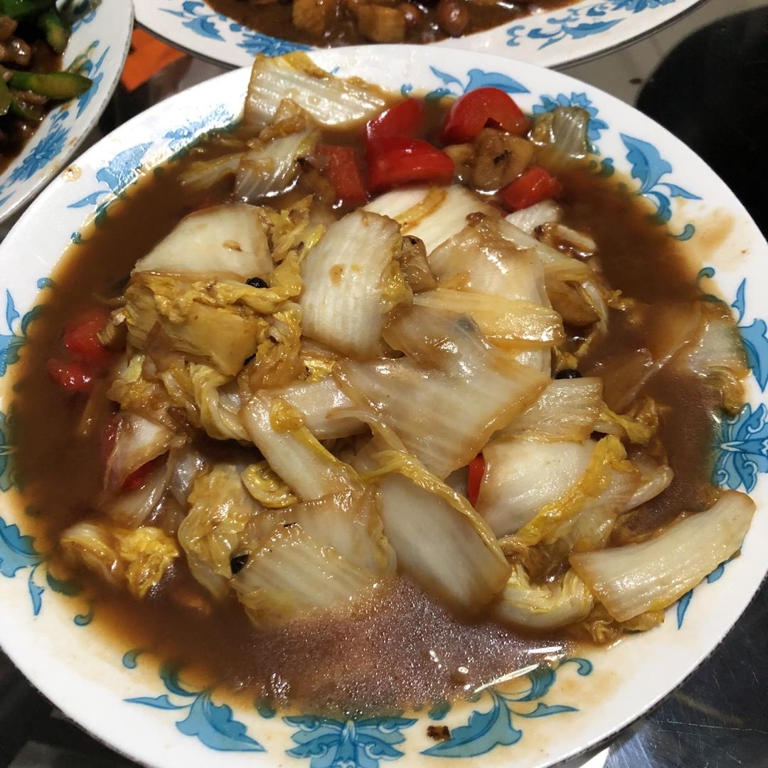 上班族的快手简单晚餐——醋溜白菜片