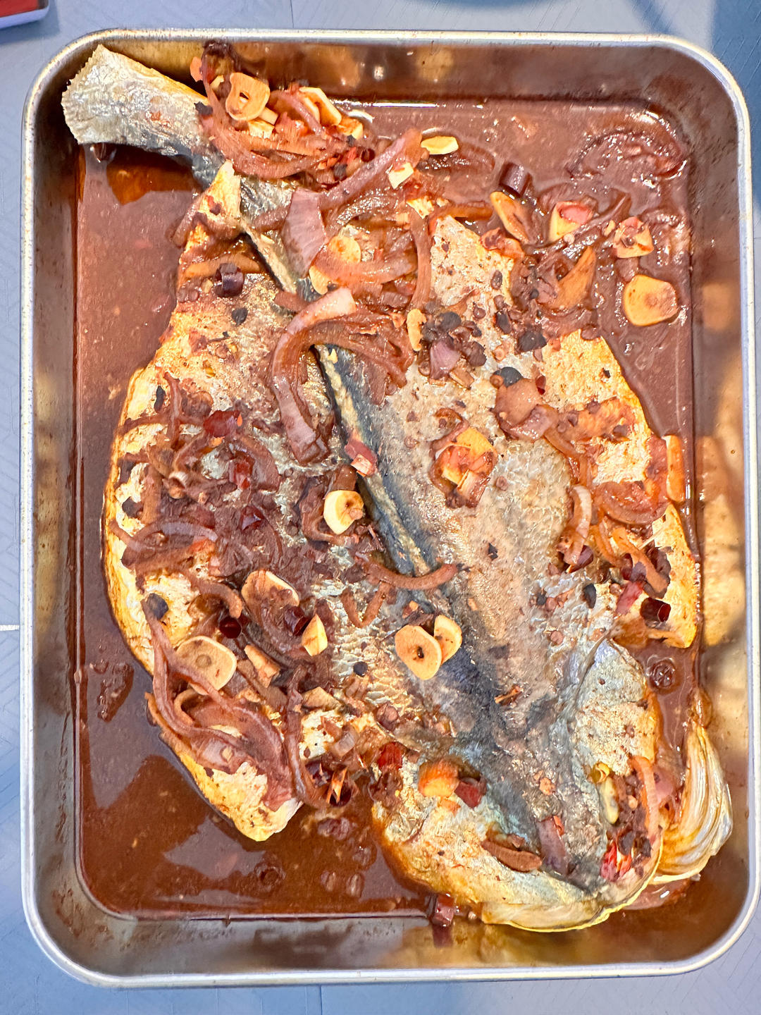 重庆烤鱼(烤箱版)爆好吃，爆简单