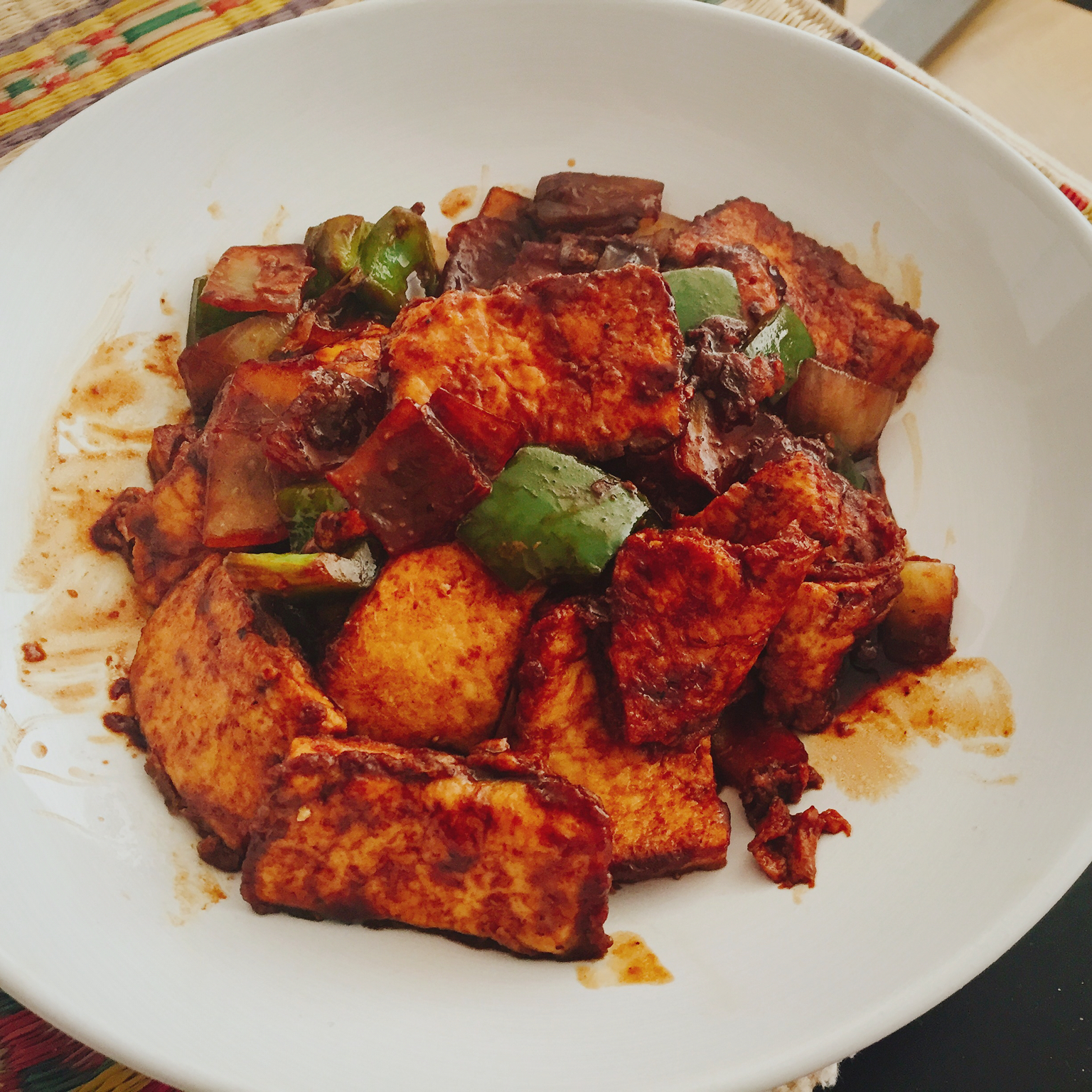 蚝油嫩豆腐