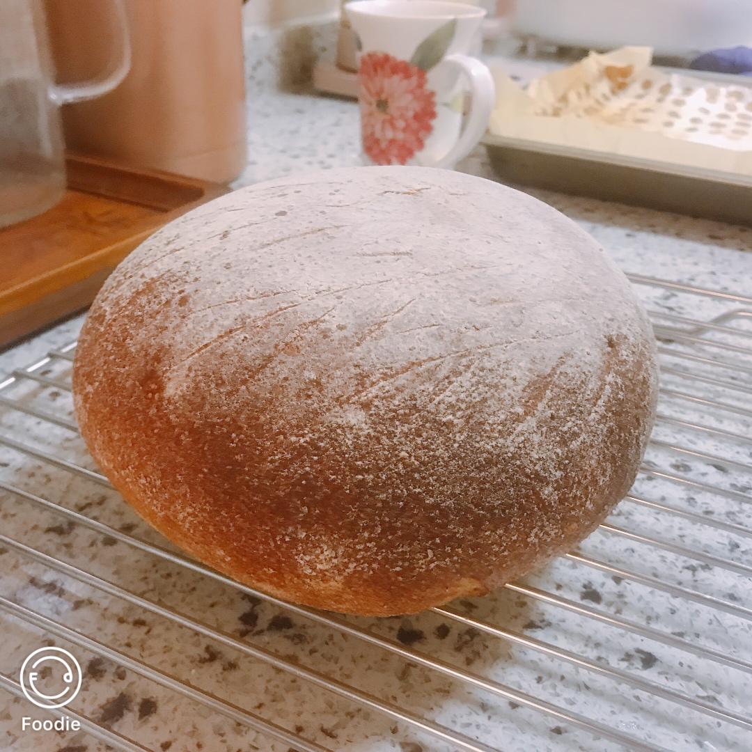 无油无糖全麦欧包