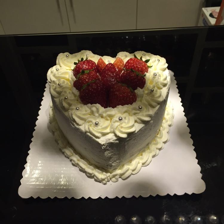 6寸心形生日蛋糕的做法