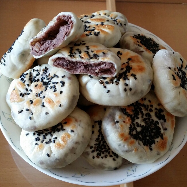 糯米红豆馅饼