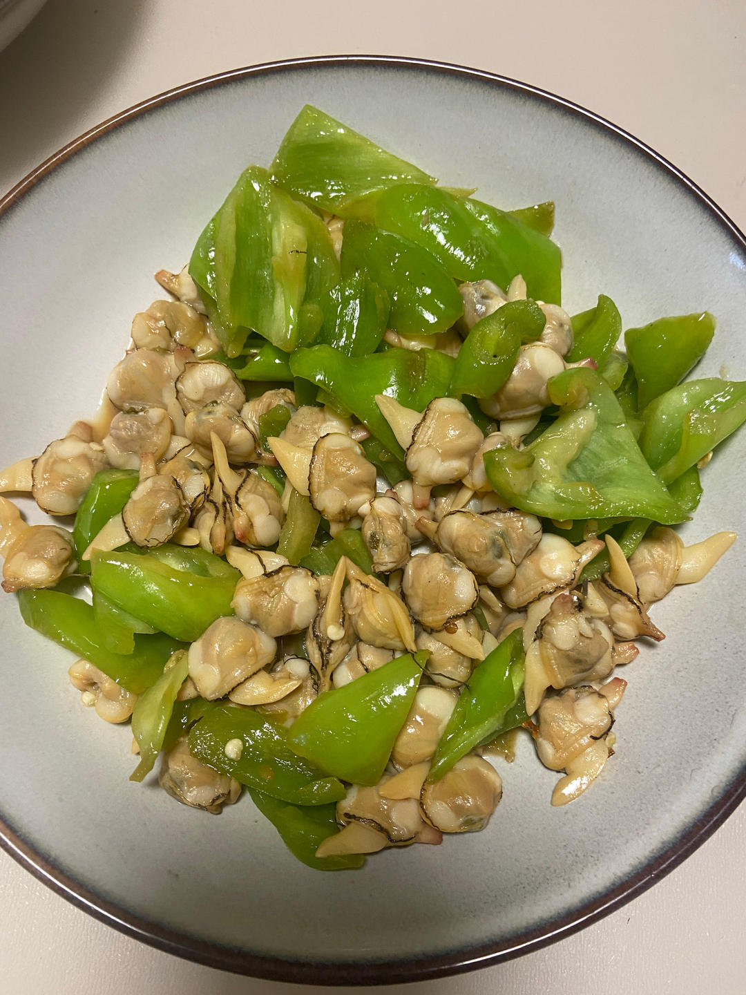 【快手菜】青椒炒蚬子肉（10分钟）