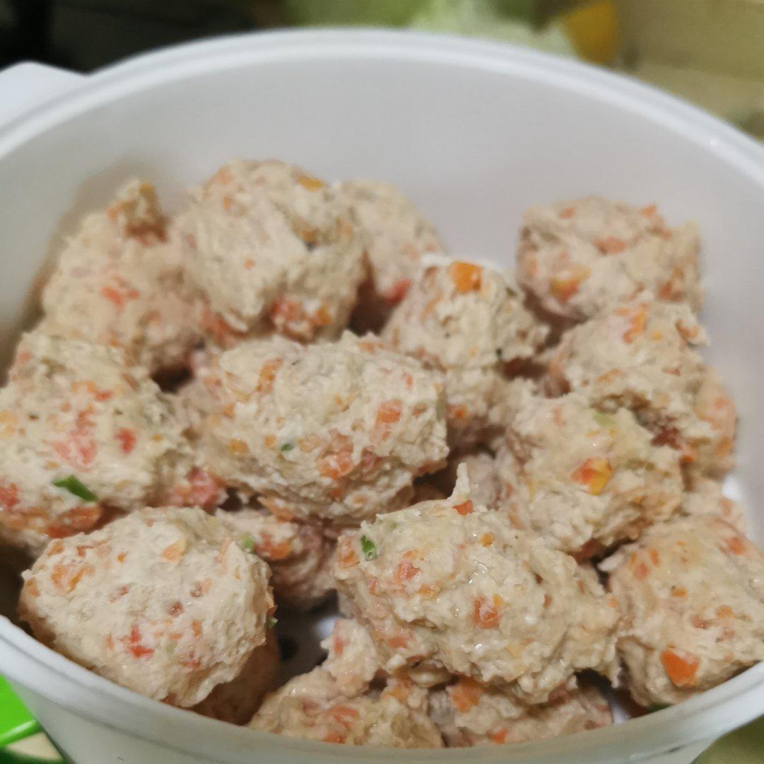 自制低脂鸡肉丸！