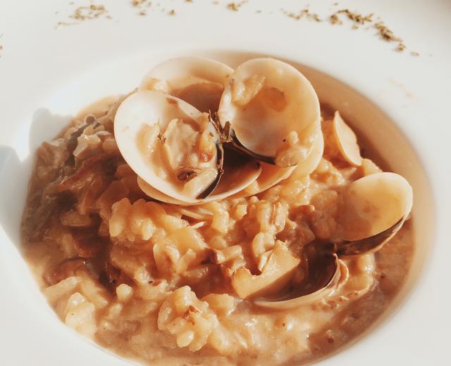 牛肝菌鲜贝烩意大利米饭的做法