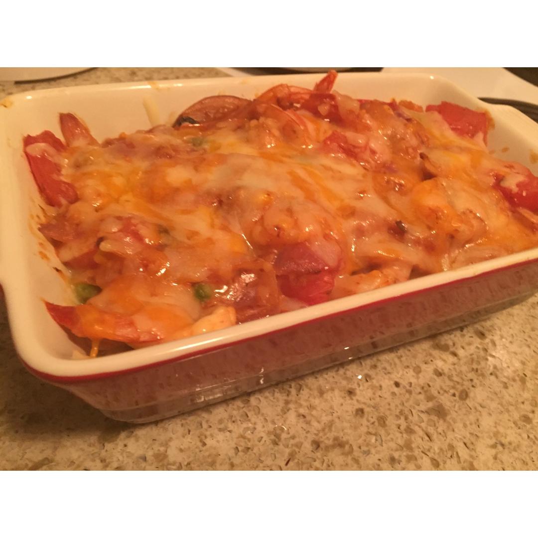 鲜虾芝士焗饭