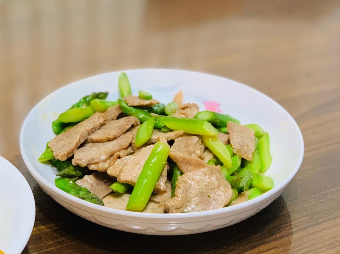 【曼食慢语】蚝油芦笋牛肉粒
