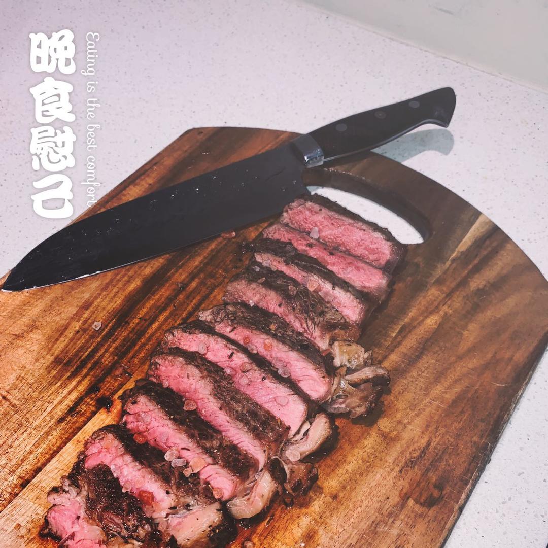 十分钟简易牛排的做法
