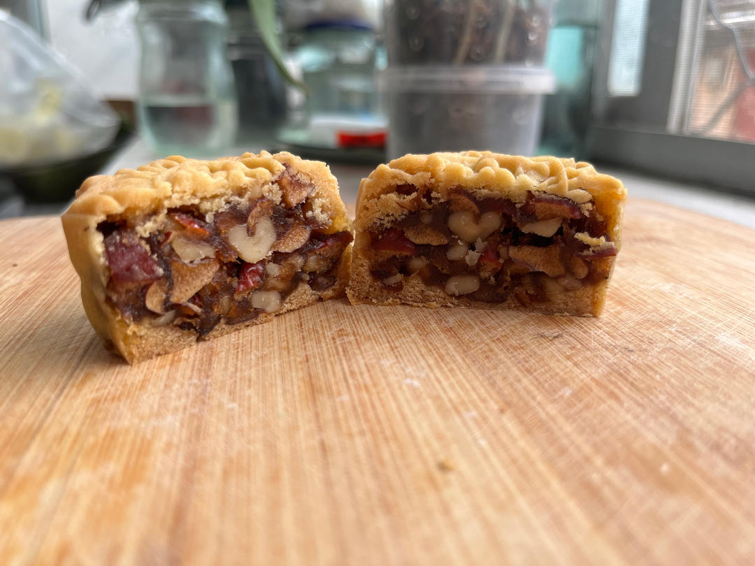 不容错过，绝绝子的月饼馅料———粒粒红枣馅核桃馅