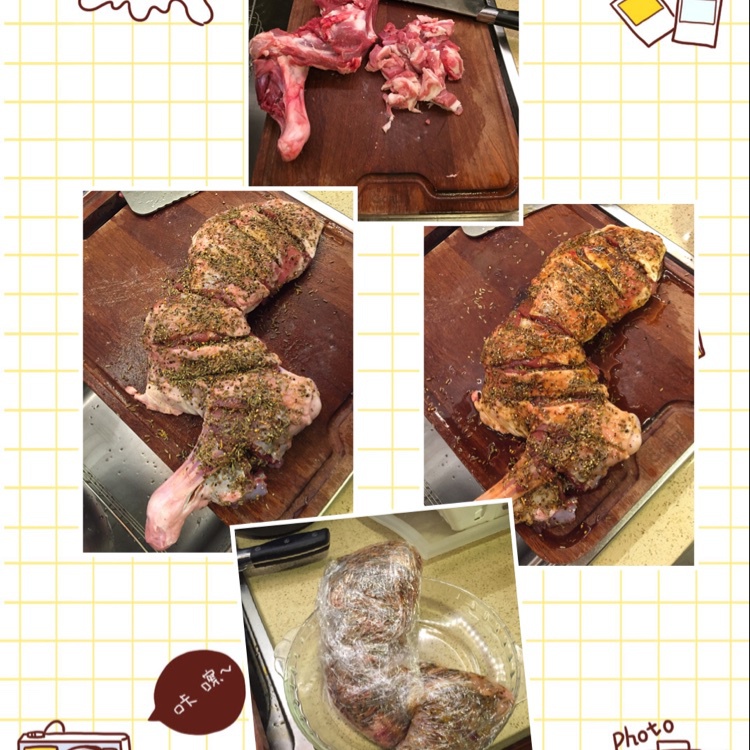 孜然蒜香烤羊腿