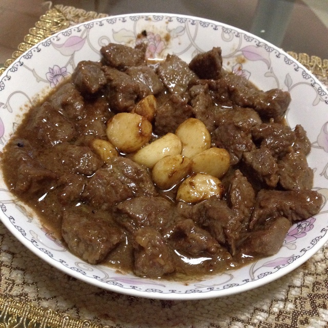 黑蒜子牛肉粒