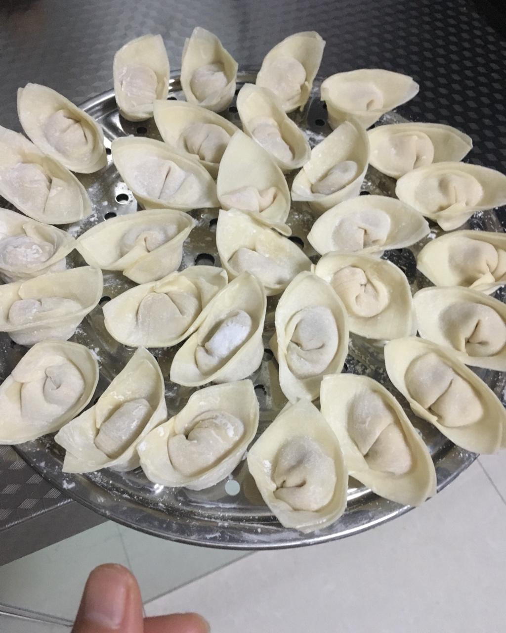 元宝馄饨的包法
