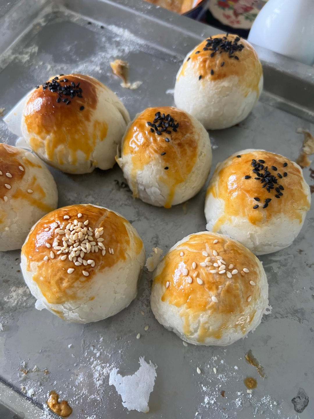 蛋黄酥（面包机揉面）