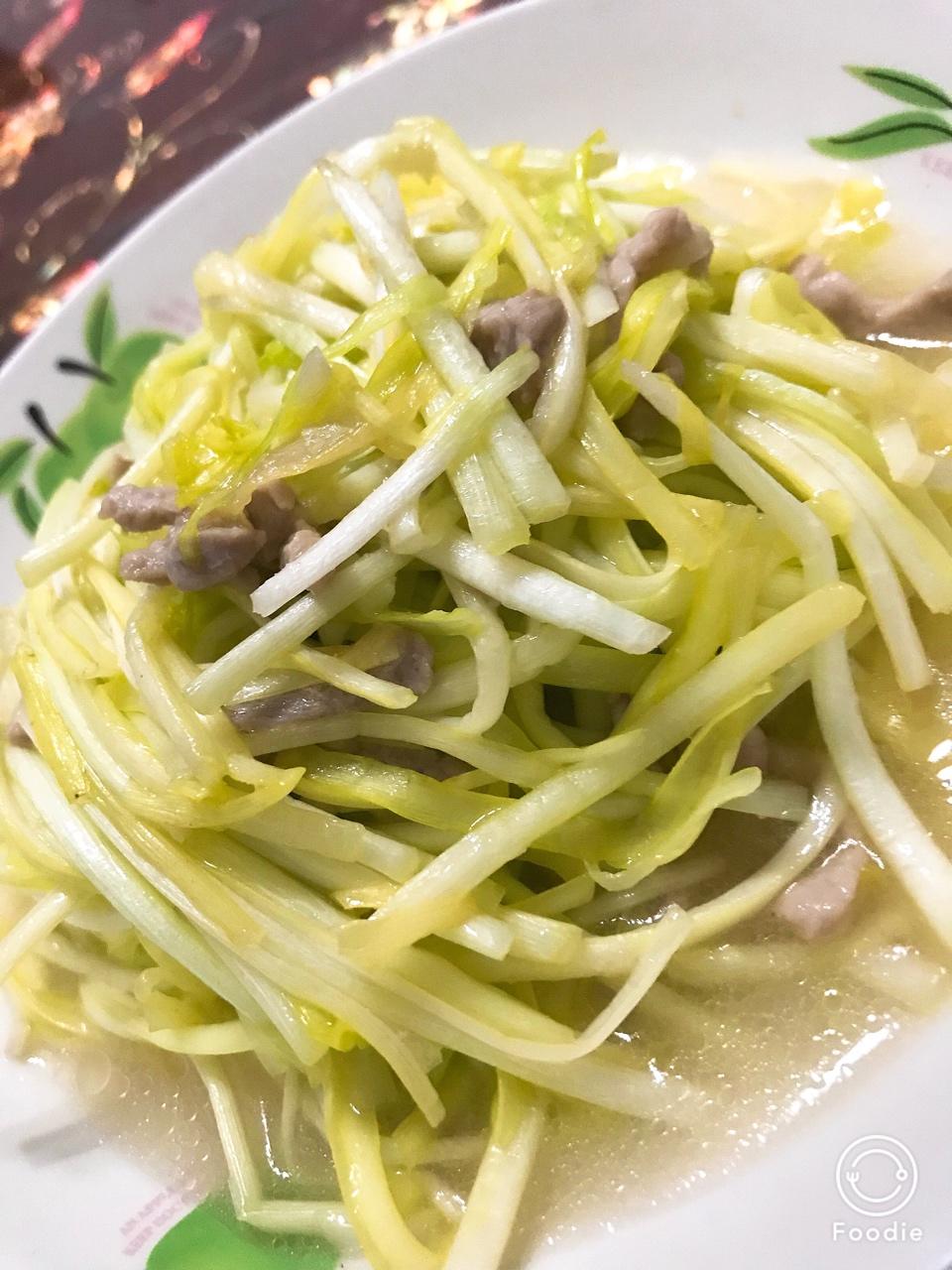 韭黄炒肉丝