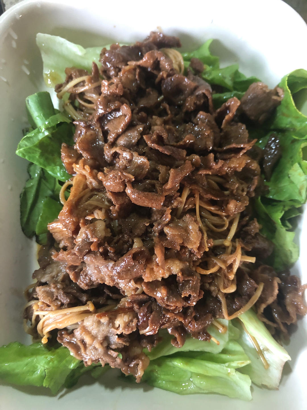 超级解馋又低脂的肥牛金针菇