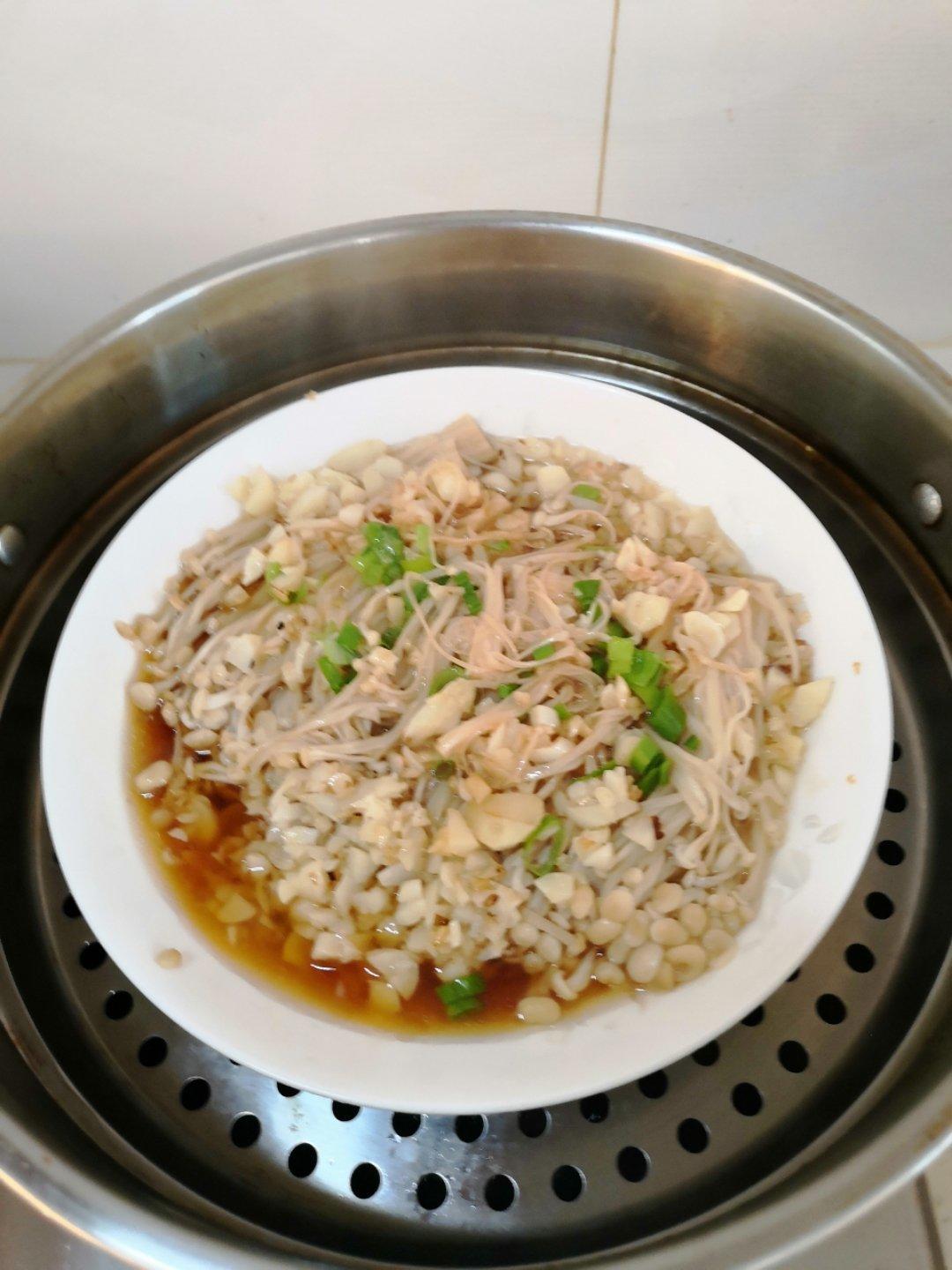 蒜蓉蒸金针菇