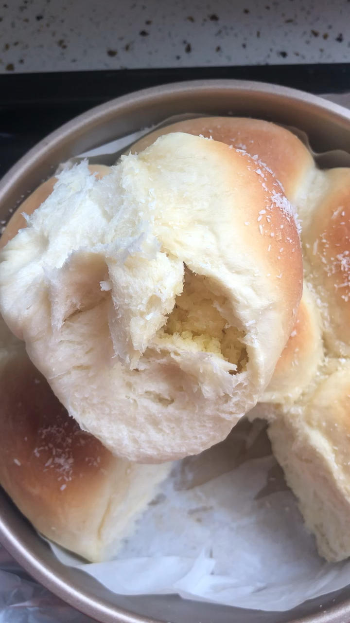 香！软！椰蓉奶黄餐包（一发法）