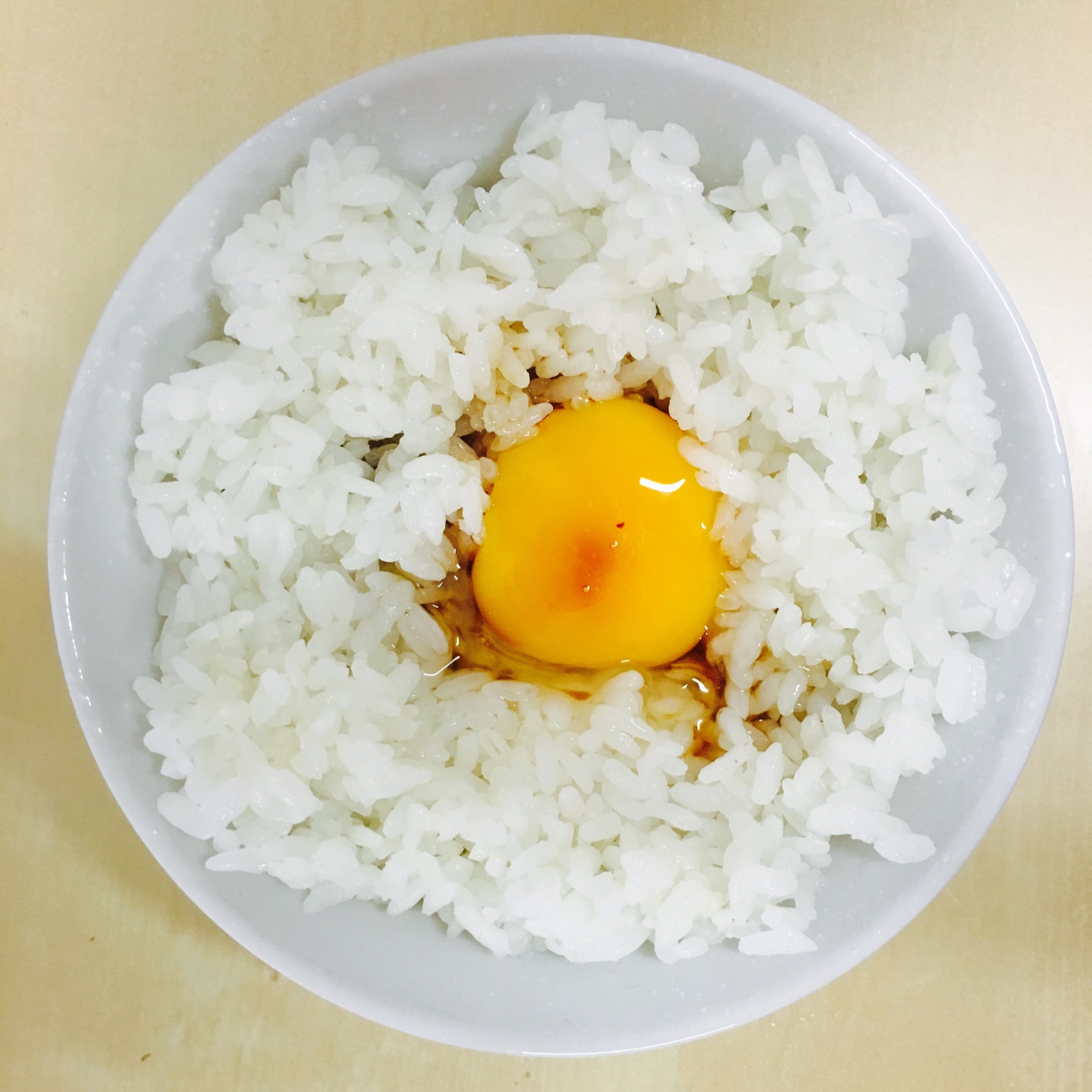 ohlily做的生鸡蛋盖饭