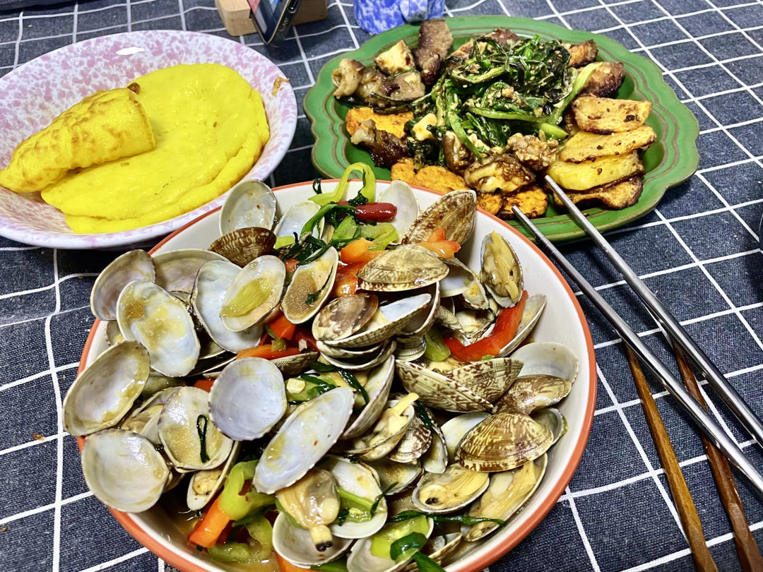 5分钟快手菜❗️秒杀路边摊爆炒花甲～好吃到爆