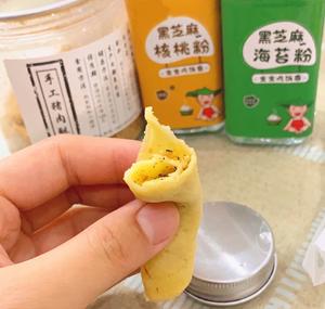 宝宝辅食：苹果山药奶香小薄饼🔥煎饼卷饼❗️小蛋卷营养丰富的做法 步骤10