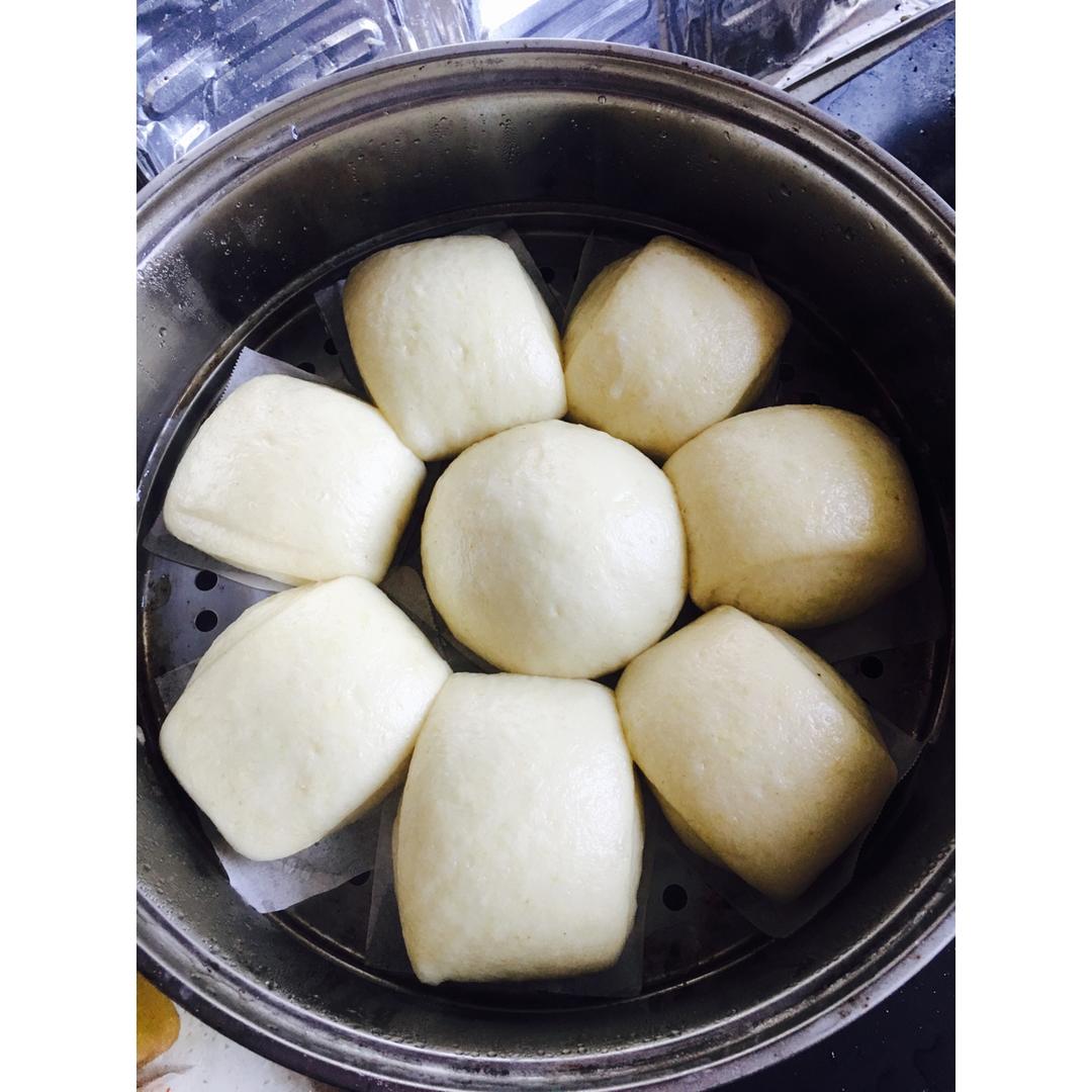一次性发酵的奶香馒头！