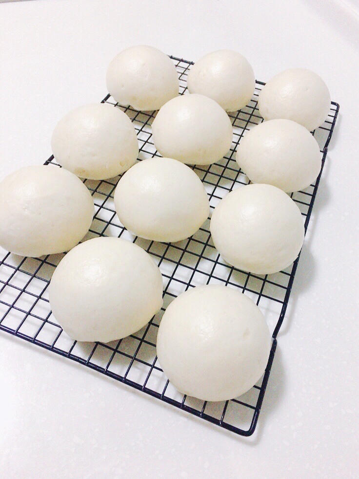 纯手工奶香馒头【无泡打粉，无添加】