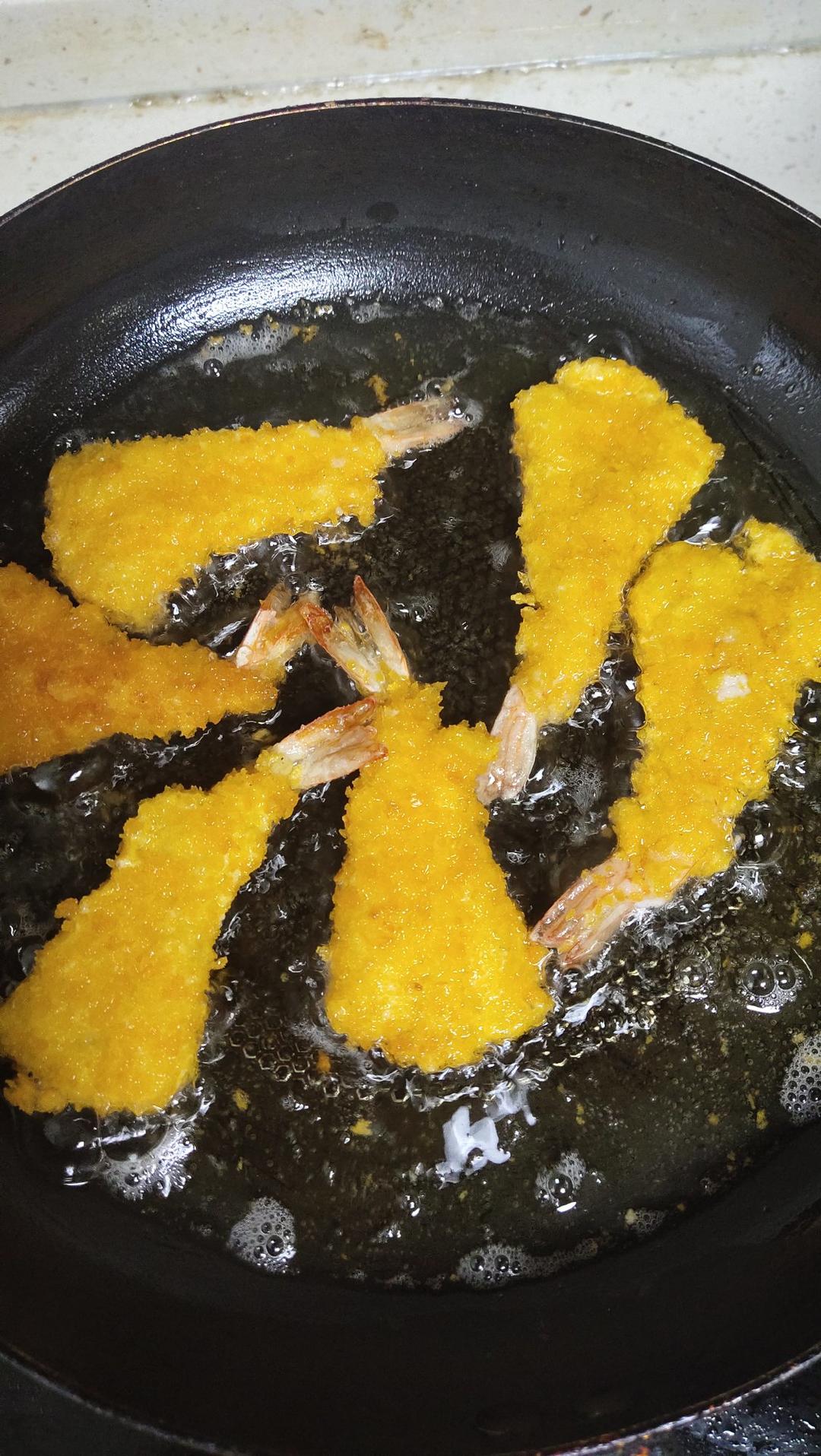面包糠炸虾
