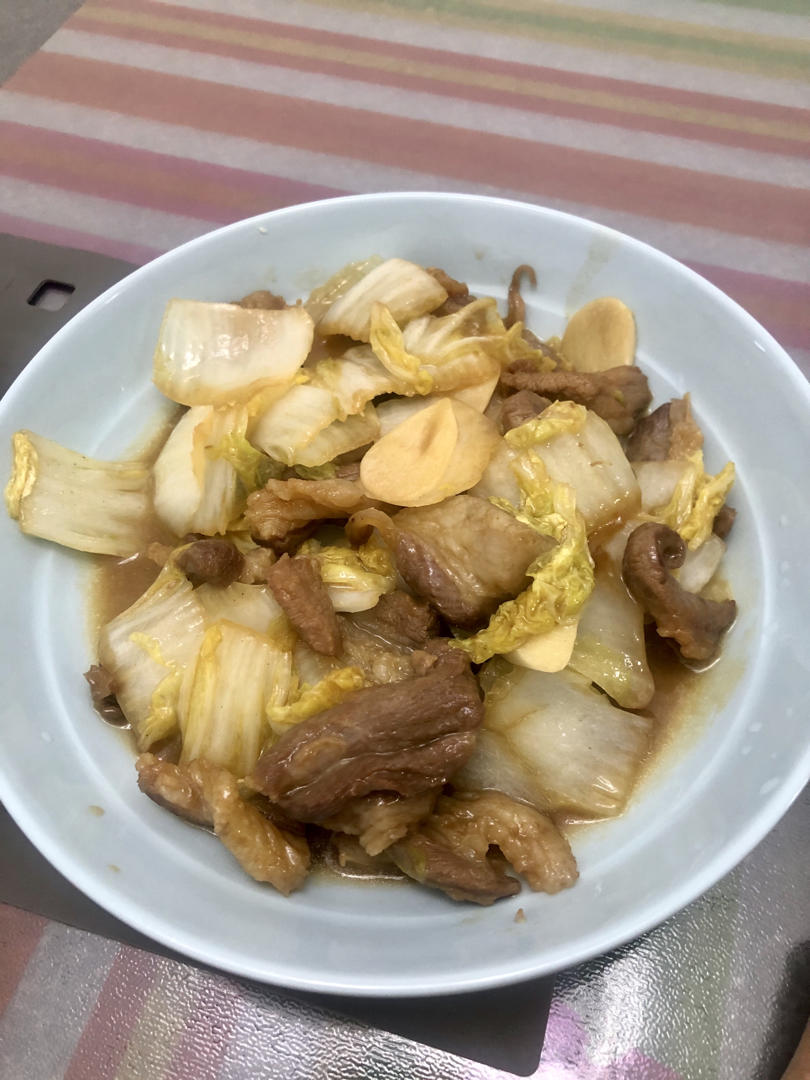 白菜炒肉