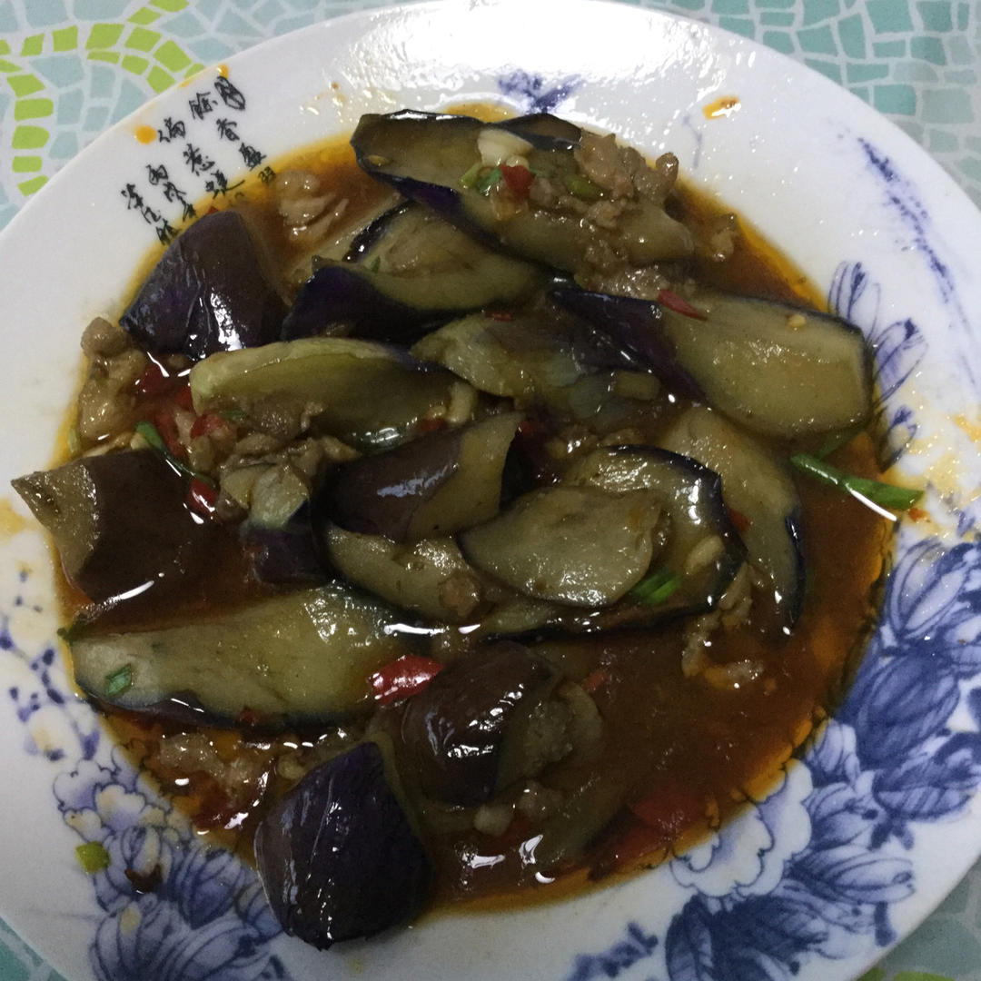 红烧肉沫茄子