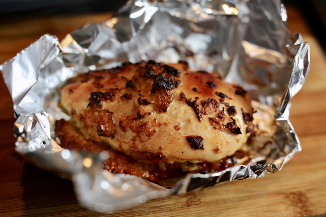 酷炫屌炸天好吃的煎鸡胸肉（香蒜蜂蜜煎鸡胸肉）