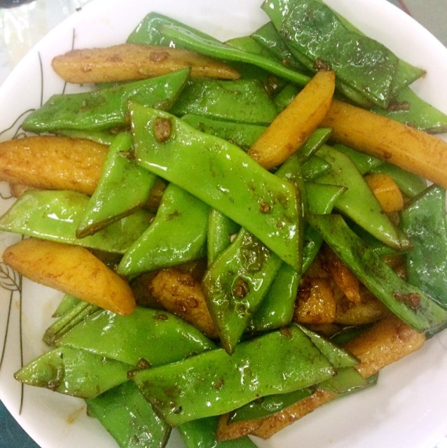 紫殇幽篁做的刀豆土豆