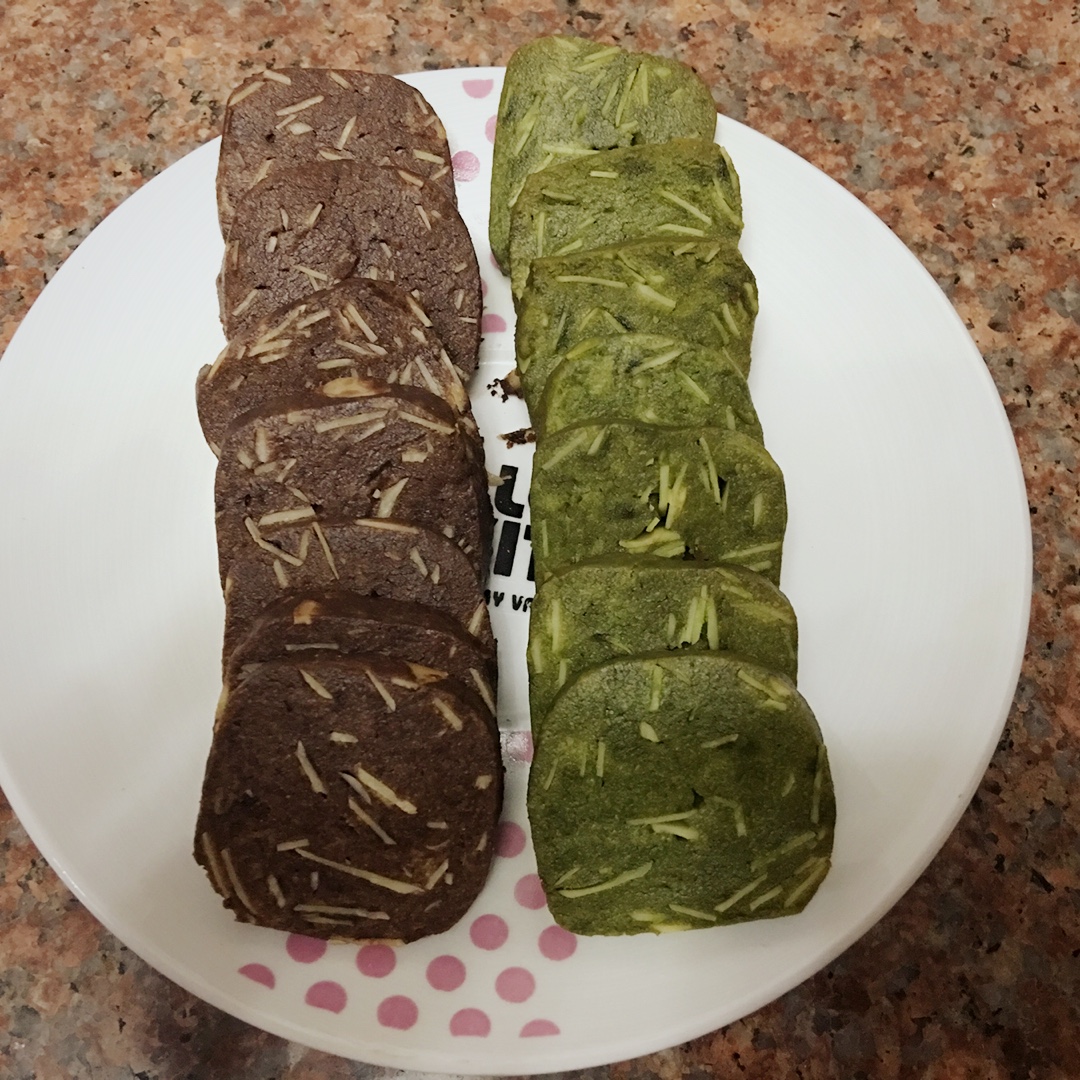 抹茶杏仁饼干