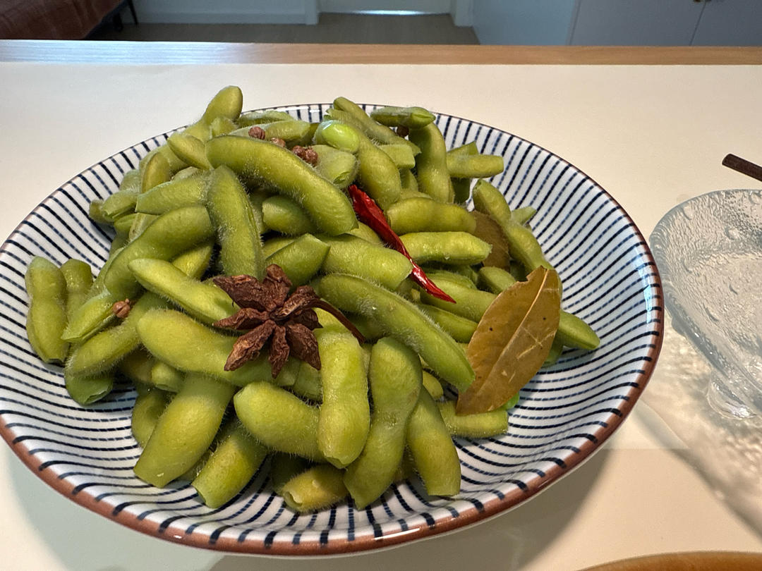 水煮毛豆（饭店口味）