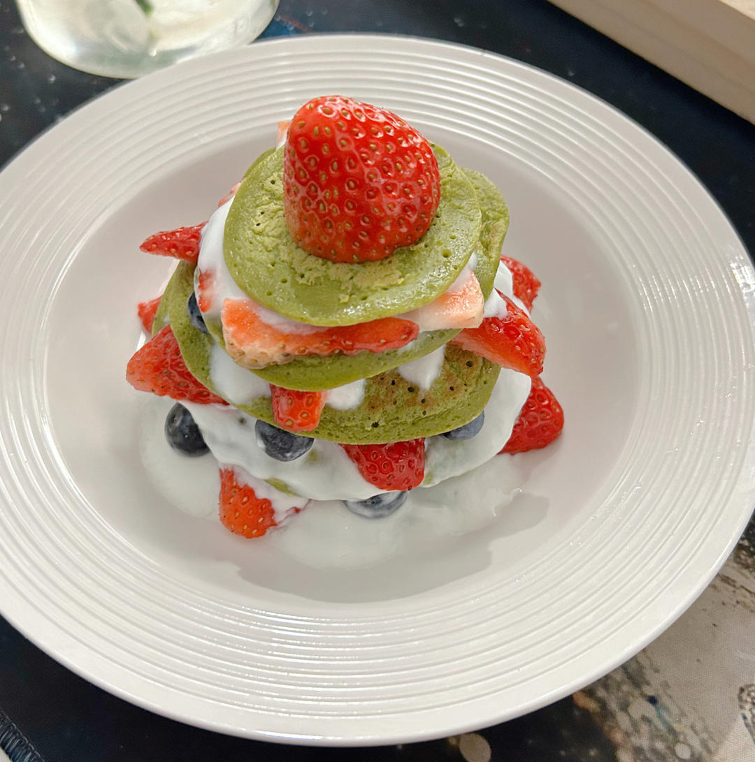 圣诞树松饼叠叠乐的做法 步骤4