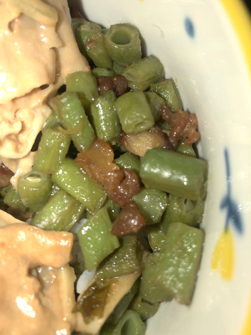 肉沫豆角下饭菜