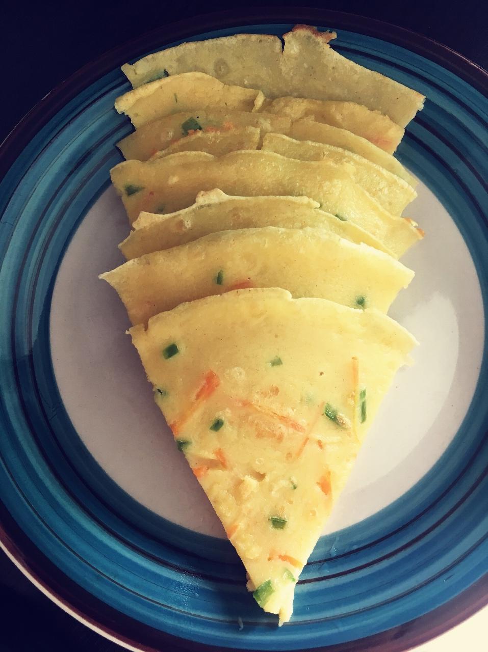 丹枫tree做的培根香葱鸡蛋饼