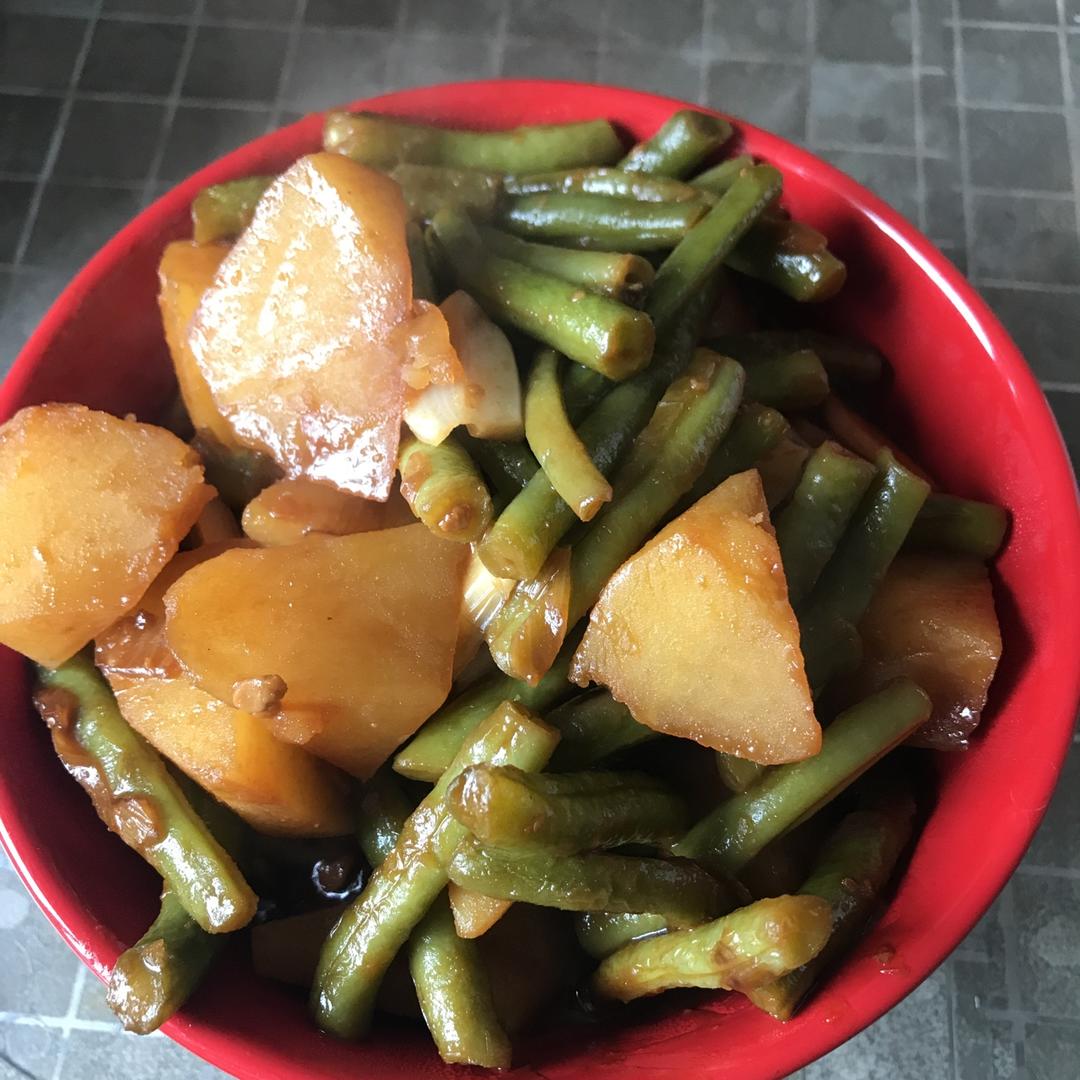 土豆炖豆角