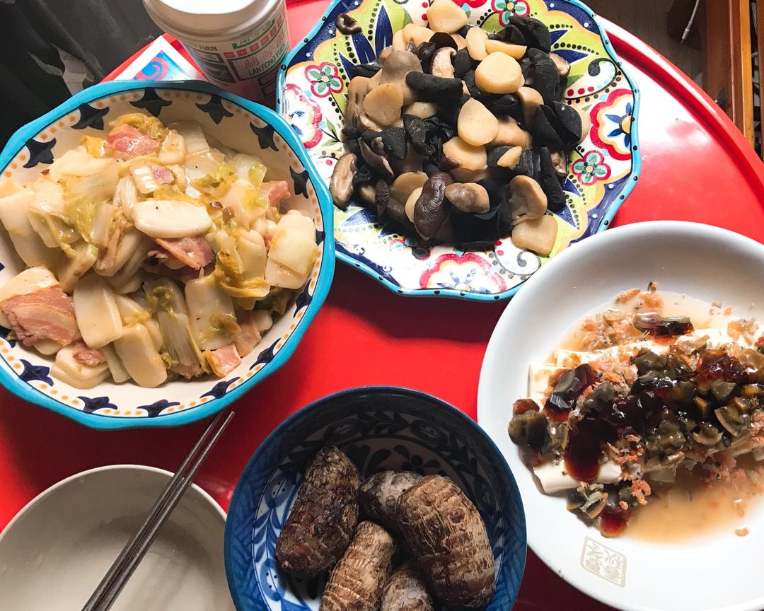 肉丝白菜炒年糕