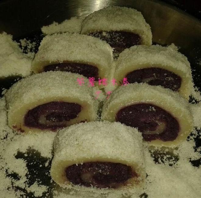 紫薯糯米卷的做法