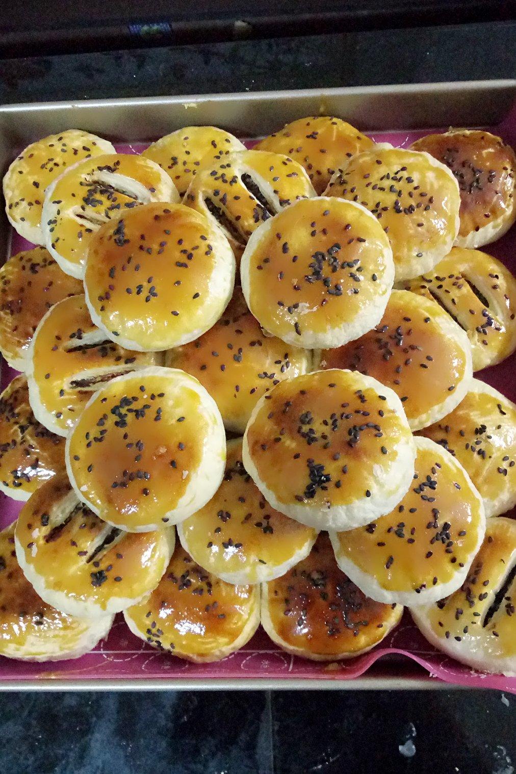 红豆酥饼（附油酥不测漏的办法）