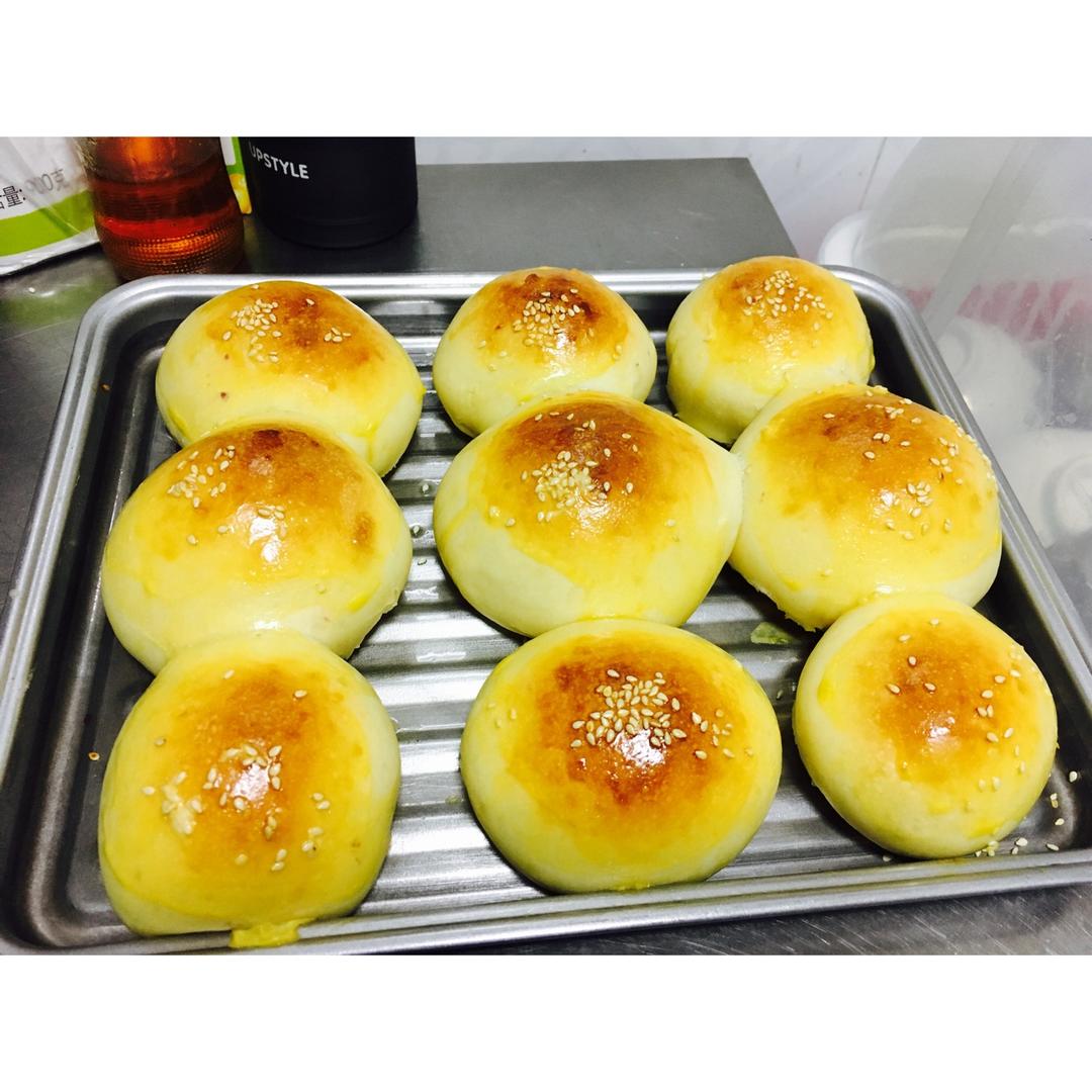 超好用、适合新手的甜面包配方（紫薯圆包）