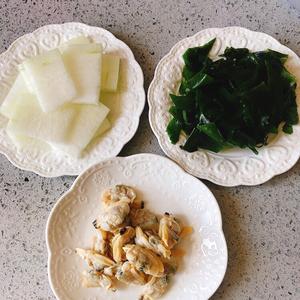 冬瓜海带蛤蜊汤的做法 步骤1