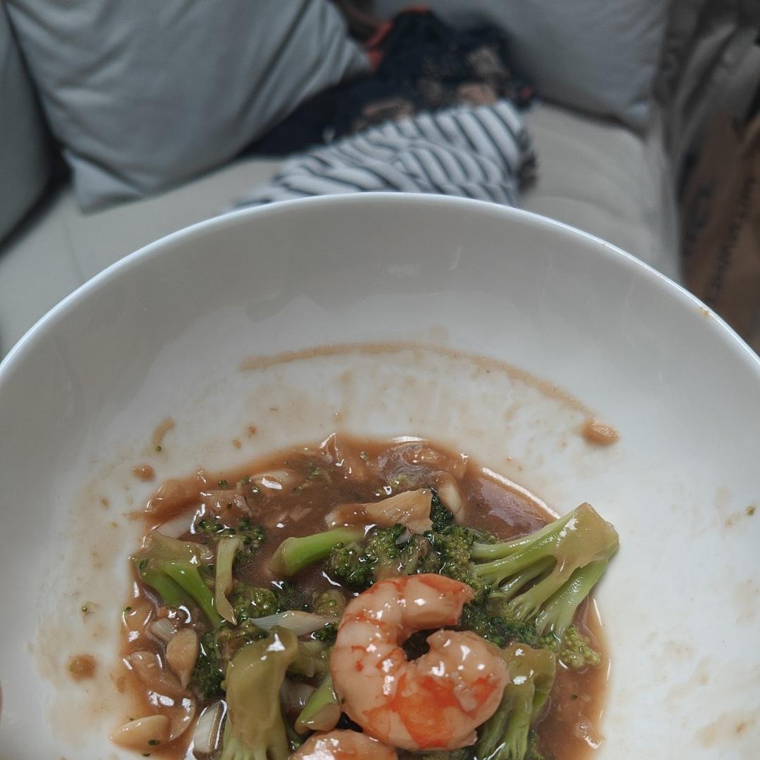 减肥去脂的西兰花炒虾仁