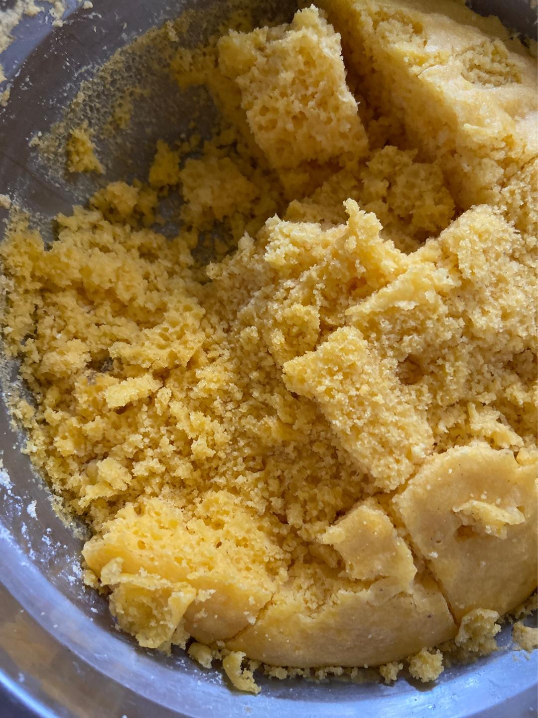 不加白面的纯玉米面发糕（奶香版）