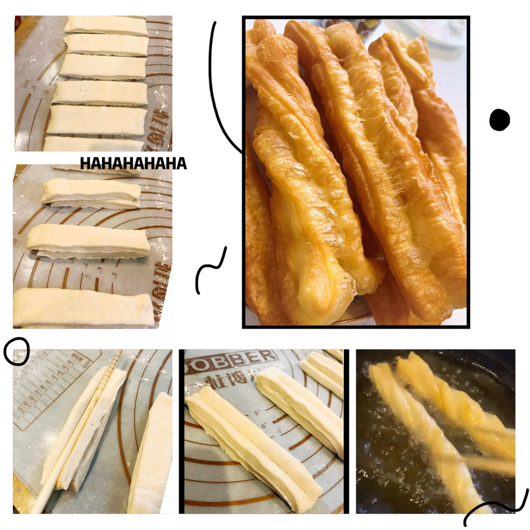 家庭版空心油条