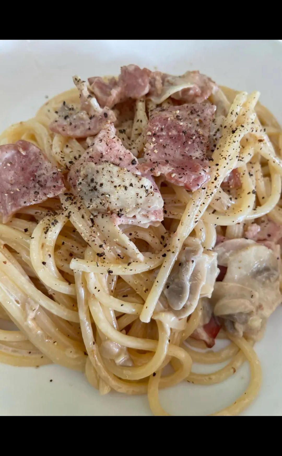 小美菜谱：煮意大利面、蘑菇培根意面的做法