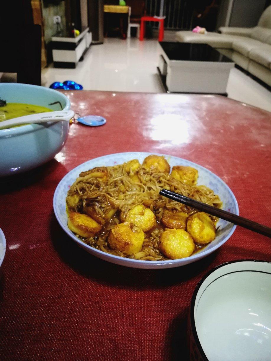 超级下饭菜--金针菇日本豆腐