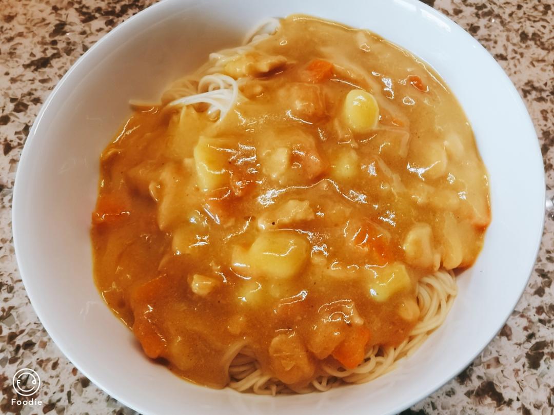 懒人版咖喱鸡肉面